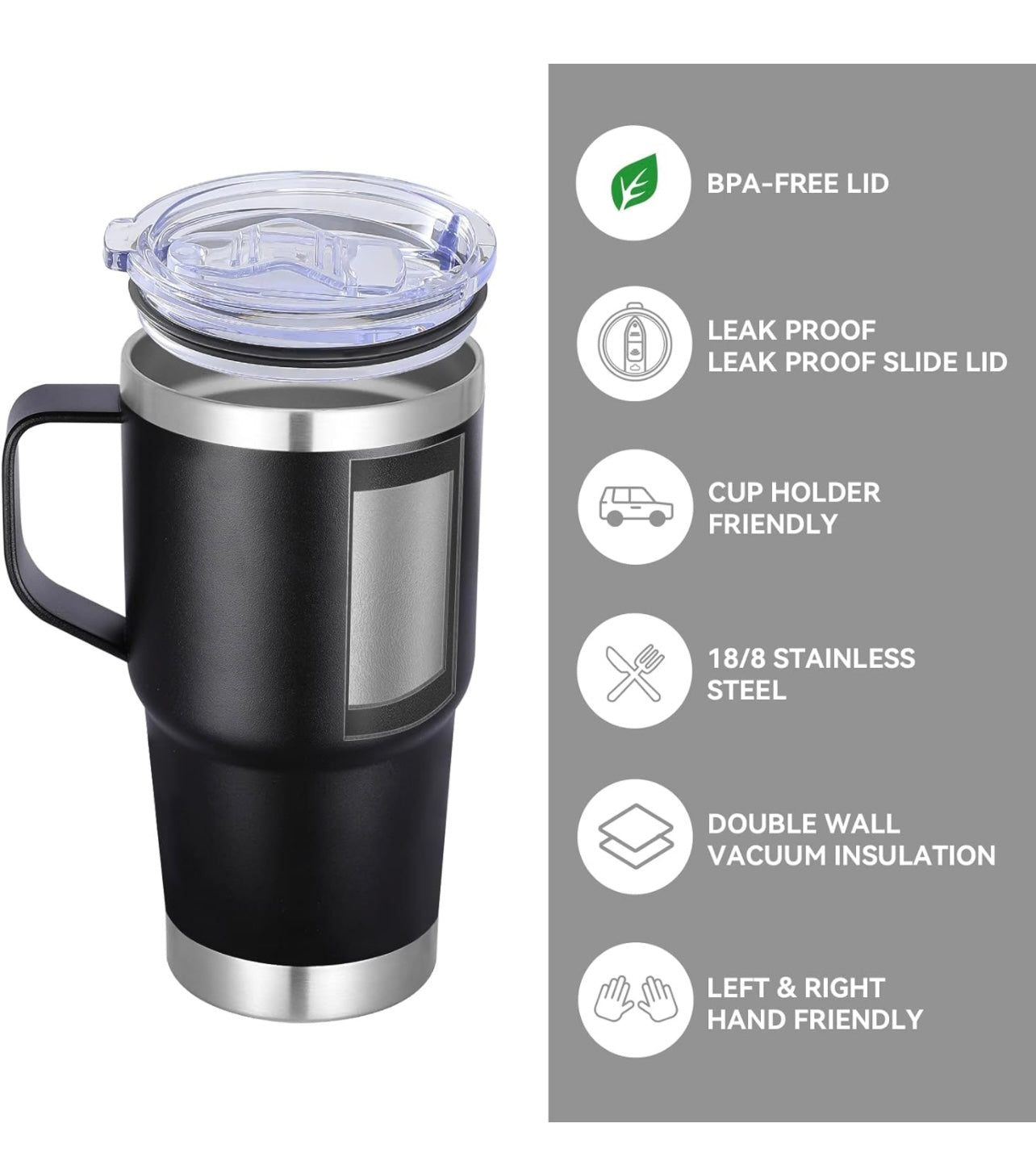 20 oz Tumbler with handle Military