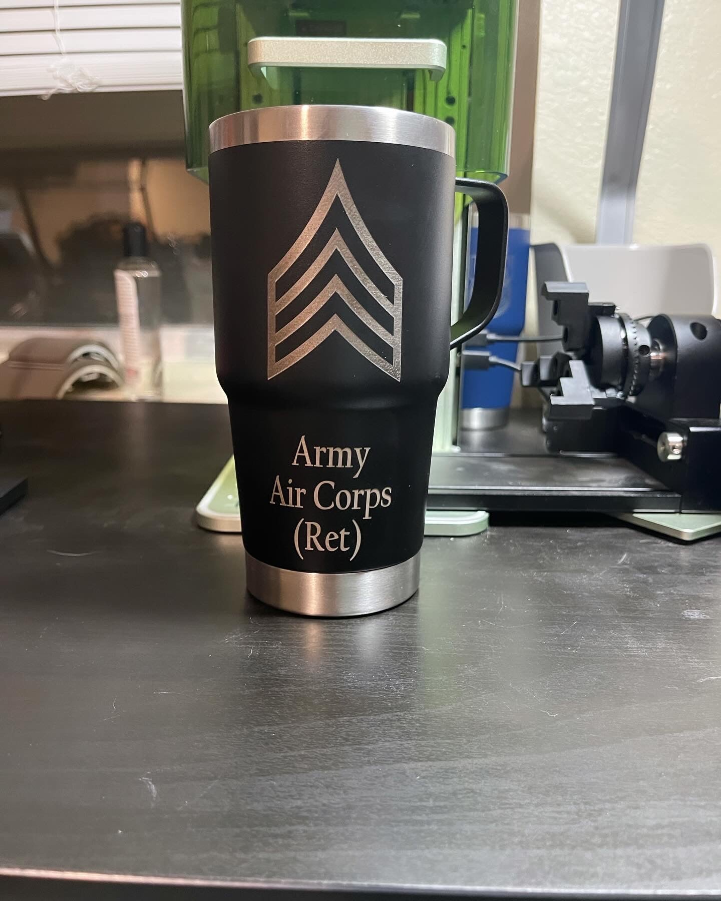 20 oz Tumbler with handle Military
