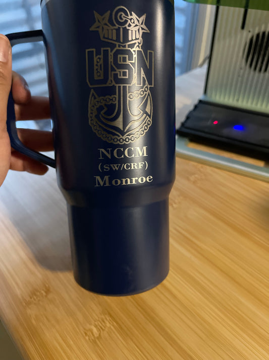 20 oz Tumbler with handle Military